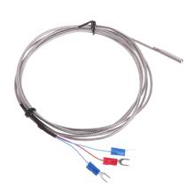 Stainless Steel RTD PT100 Temperature Sensor Thermocouple with 2m 3 Cable Wires 2024 - buy cheap