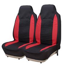 Fundas para asientos delanteros de coche, 2 piezas, diseño de malla de fibra deportiva, transpirable, ajuste Universal, Airbag Compatible 2024 - compra barato