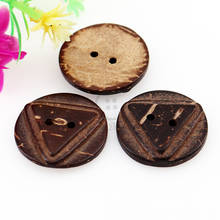 23mm 2 hole the round convex triangle coconut shell buttons diy accessories for sewing 2024 - buy cheap