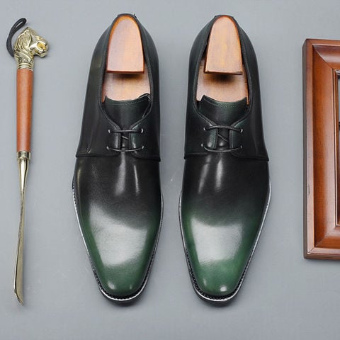 Phenkang mens formal shoes genuine leather oxford shoes for men black 2020 dress wedding business laces leather brogues shoes 2022 - купить недорого