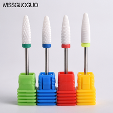 Missguoguo Bullet Ceramic Nail Drill Bit Rotary Burr For Electric Manicure Pedicure Nail File Milling Cutter Nail Art Accessory 2024 - buy cheap