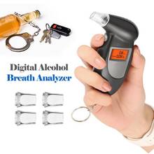 Professional Breathalyzer Keychain Portable Alcohol Tester Backlit Breath Analyzer High-Precision Breathalizer With LCD Display 2024 - buy cheap