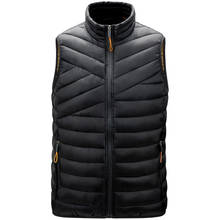 2020 moda masculina inverno quente jaqueta sem mangas colete moda casual casacos masculinos algodão-acolchoado colete masculino engrossar 2024 - compre barato