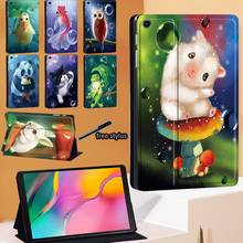 Чехол для планшета серии Симпатичные животные для Samsung Galaxy Tab A 8 "9,7" 10,1 "10,5"/Tab A A6 10,1 "/S5e 10,5"/S6 Lite 10,4 "/Tab A7 10,4" 2024 - купить недорого