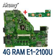 X550WA Motherboard E1-2100U 4Gb RAM For Asus X550 X552W X550WE X550W D552W Laptop motherboard X550WA Mainboard test 100% OK 2024 - buy cheap