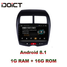 Idoict som automotivo com dvd, rádio automotivo com dvd player, android 8.1, gps, navegação multimídia, para mitsubishi asx 2010 a 2015 2024 - compre barato