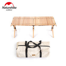 Naturehike-mesa plegable de madera para exteriores, con rodamiento de 30kg, para Picnic, Patio, senderismo y barbacoa 2024 - compra barato