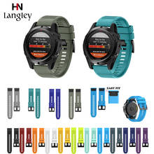 Correa de silicona para reloj Garmin Fenix 5X 5 3HR Fenix 6, correa de liberación Quickfit de 22mm y 26mm, pulseras de repuesto para forerunner 935 2024 - compra barato