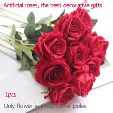 Valentine's Day Gift Artificial Rose Flower Head Wedding Wall Decoration Flower Suitable for marriage various anniversary #0560 2024 - buy cheap