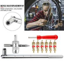 Bicycle Valve Replacement Kit Core Tool 4-In-1 Valve Core Pull Valve Tool Bicycle Accessories Tire Valve Replacement Tool Set 2024 - buy cheap