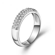 Женское кольцо из серебра 925 пробы с белыми камнями 2024 - купить недорого