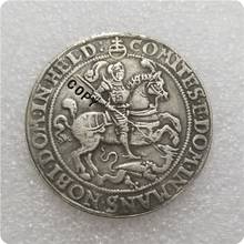 Medalha de Moeda Mediaval 1/4 Thaler 1579 Masfeld Eisleben COPIAR moedas comemorativas-moedas réplica medalha moedas colecionáveis 2024 - compre barato