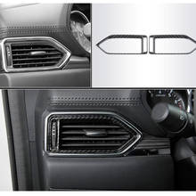 Para Mazda CX-5 accesorios 2017-2020 ABS mate/fibra de carbono coche izquierda y derecha salida de aire pegatina cubierta Trim Car Styling 2 uds 2024 - compra barato