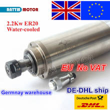【EU free VAT】 2.2KW WATER COOLED CNC SPINDLE MOTOR ER20 220V 24000rpm 80x213mm for CNC ROUTER ENGRAVING MILLING GRINDING Machine 2024 - buy cheap
