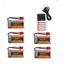 3.7V 400mah lipo Battery + charger For SYMA X15 X5A-1 X15W X15C RC Helicopter Spare Parts 752035 3.7v drone battery 1pcs to 6pcs 2024 - buy cheap