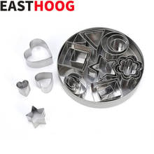 24pcs/set Stainless Steel Cookie Biscuit DIY Mold Star Heart Round Flower Shape Cutter Baking Mould Tools 2024 - buy cheap