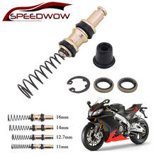 Speedwow-bomba de freio de embreagem para motocicleta, 1 conjunto de pistão de 11mm, 12.7mm, 14mm, 16mm, acessórios para reparo de pistão do cilindro mestre 2024 - compre barato