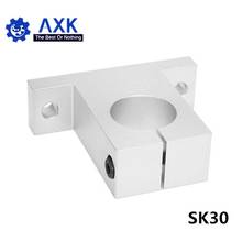 4 unids/lote SK30 30mm soporte de eje de riel de rodamiento lineal XYZ Table CNC Router SH30A 2024 - compra barato