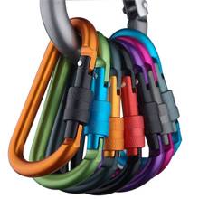 Multi-color Camping Aluminum Alloy Spring Carabiner D-Ring Key Chain Clip backpack buckle Outdoor Travel Kit Hiking Keychain 2024 - buy cheap