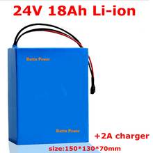 Paquete de batería de iones de litio de 24v, 18Ah, 18650, 18ah, 24v, recarga de baterías de litio con BMS para herramientas eléctricas, motocicletas y carga de 2A 2024 - compra barato