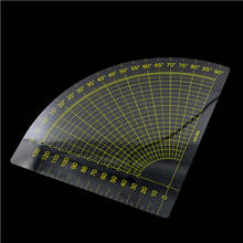 DIY Швейные Инструменты Лоскутное шитье скрап-16x16 см по индивидуальному заказу круг вентилятор стопы шов линейка 1 шт. 2024 - купить недорого