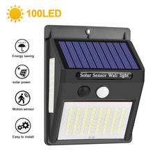 ChicSoleil LED Solar Light Outdoor Solar Lamp PIR Motion Sensor Wall Light Waterproof Solar Powered Light For Garden Decor 2024 - buy cheap