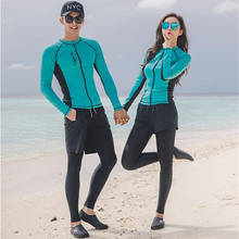 Couple Rash Guards Diving Suit Swim Shorts For Women Surf Top Rashguard Rushguard Surfing Clothing Men Separated Couples Garment 2024 - buy cheap