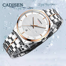 CADISEN Original Brand date Automatic Self-wind Watch Men Stainless Steel 5atm Waterproof Mechanical Watch For Men Clock relogio 2024 - buy cheap