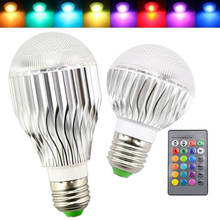 Bombilla LED RGB de 16 colores, lámpara mágica de noche con Control remoto, regulable, cambio de Color, para decoración de escenario, 1 unidad, AC85-265V 2024 - compra barato