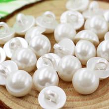 Venta al por mayor de botones de 10mm de caña blanca botones para Jersey de perlas 2024 - compra barato