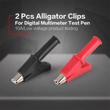 2Pcs Full Protective Alligator Clips Crocodile Electrical Clamp for Multimeter Test Leads Pen Testing Cable Probe 2024 - buy cheap