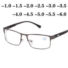 -1 -1.5 -2 -2.5 -3 -3.5 -4 -4.5 -5 -6 Finished Myopia Glasses WomenMen Full&Half Metal Frame Ultralight Students Myopia Glasses 2024 - buy cheap