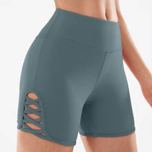 COPOZZ-pantalones cortos gruesos y sexys para mujer, Shorts de cintura alta para correr, Yoga, deporte, entrenamiento, Control de barriga, sin costuras, para gimnasio 2024 - compra barato