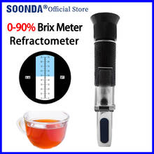 Medidor Brix de 0-90% grados, medidor de dulzura, refractómetro de miel, medidor de contenido, herramientas de medición de zumo de fruta 2024 - compra barato