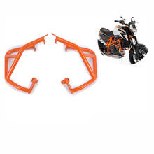 Orange Metel Ornamental Mouldings Engine Guard Crash Bar Protection For KTM DUKE 690 2012-2017 2024 - buy cheap