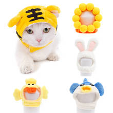 2021 Cute Cartoon Animals Shape Cat Headgear New Year Christmas Hat for Dogs Cosplay Party Pet Costume Accessories for Small Dog 2024 - buy cheap