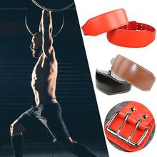 Кожаный ремень для тяжелой атлетики, тренажерный зал, фитнес, кроссифит, штанга, штанга, поддержка спины, силовой тренировочный пояс для тяжелой атлетики 2024 - купить недорого