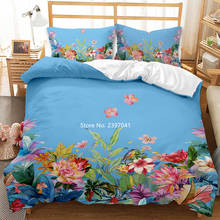 2-3 Flower Down Bed Cover Pillowcase High Quality Comfortable Bedding Set Adult Home Decor Home Textile Queen King Full Size 2024 - buy cheap