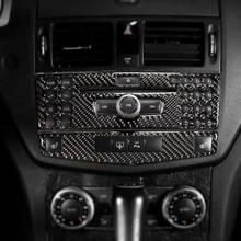 Carbon Fiber Center Console Navigation Panel Trim Fit for Mercedes Benz C Class W204 2005 2006 2007 2008 2009 2010 2011 2012 2024 - buy cheap