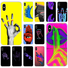 Hot Hands Under Neon Lights Soft Silicone Case for Apple iPhone 11 Pro XS MAX X XR 7 8 Plus 6 6s Plus 5 5S SE Fashion Cover 2024 - buy cheap
