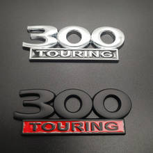 1 шт. 300 touring эмблема на багажник Decklid для Chrysler 300 C HEMI 2005 2006 2007 2008 2009 2010-2015 (хром черный) 2024 - купить недорого
