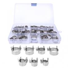 30Pcs Hose Clamps 6mm-18mm Stainless Steel Pipe Tube Clips Fasteners Assortment Kit 2024 - buy cheap
