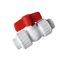 Válvula de bola de plástico PPR, mango rojo, 20mm, 25mm, Conector de doble interruptor, accesorios de tubería de agua de mejora para el hogar, 20mm, 25mm 2024 - compra barato