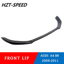 Carbon Fiber Front Bumper Lip Chin Splitters Spoiler for Audi A4 B9 Standard Protector Cover Apron 2024 - buy cheap
