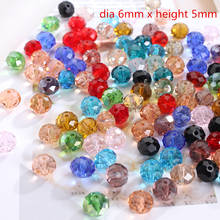 100pc/lot 6/8/10mm aaa Mixed Round Crystal Beads Colorful Faceted Rondelle Spacer Loose Glass Beads For Diy Jewelry Making Craft 2024 - buy cheap