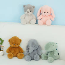 Travesseiro de pelúcia macio para crianças, brinquedos de pelúcia de dinossauro, urso, gato, animal, desenho, boneco de pelúcia, almofada para crianças 2024 - compre barato