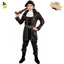 Legal pirata cosplay traje adulto halloween fantasia vestido festa definir luxo masculino nobre pirata 2024 - compre barato