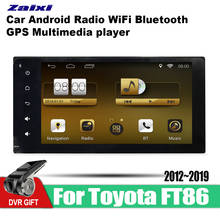ZaiXi-reproductor multimedia con gps para coche, dispositivo de audio estéreo con Android, vídeo, radio, para Toyota 86 FT86 GT86 2012 ~ 2019 2024 - compra barato