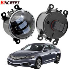 Lente led conjunto de luz nevoeiro amortecedor dianteiro do carro nevoeiro luz circulação diurna drl acessórios para acura ilx 2013 2014 2015 2016 2024 - compre barato