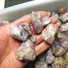 Pedras decorativas de cristal de turmalina rosa, 2-4cm, pedra granulada original de turmalina, amostra de pedra para tanque de peixes 2024 - compre barato